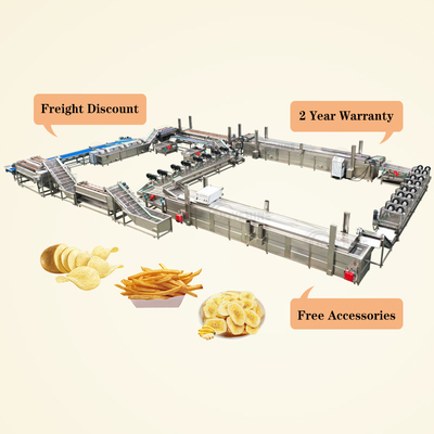 State-of-the-art Corn-based French Fries Production Line for Frozen Snack Production
